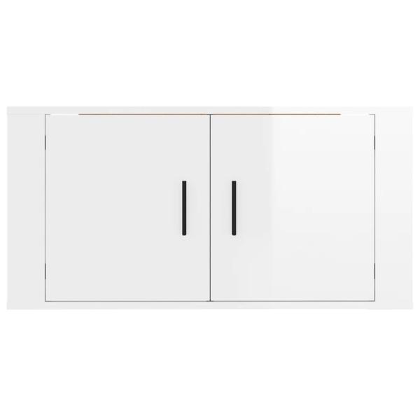 ARDEBO.de - TV-Wandschrank Hochglanz-Weiß 80x34,5x40 cm