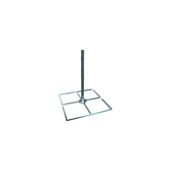 ARDEBO.de Megasat Balkon-Flachdachständer, 4x50 cm, Mast 1,2 m, Stahl (110098)