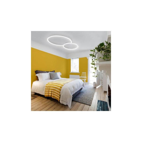 Paul Neuhaus Q-KATE, LED-Deckenleuchte, CCT, modern, dimmbar, Smart Home, 46W, 5520lm, aluminium (6590-95)