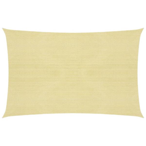 ARDEBO.de - Sonnensegel 160 g/m² Beige 2,5x4 m HDPE