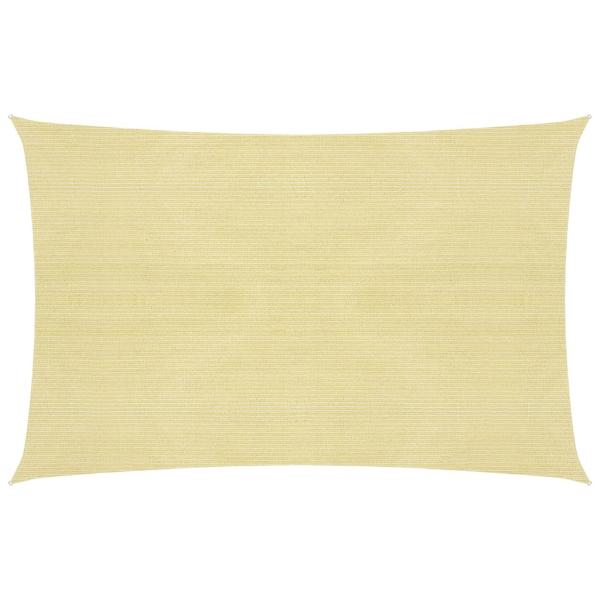 Sonnensegel 160 g/m² Beige 2x3,5 m HDPE