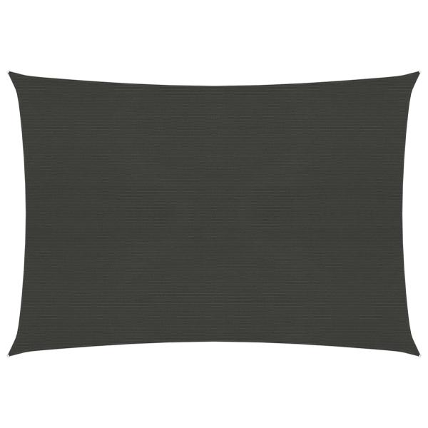 Sonnensegel 160 g/m² Anthrazit 6x7 m HDPE