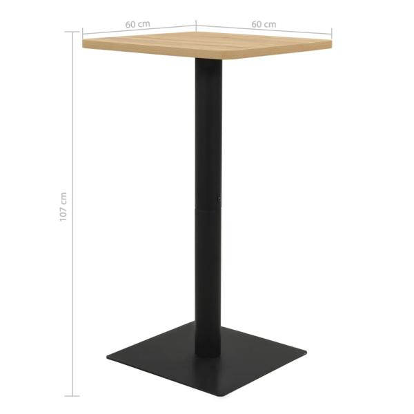 Bistrotisch Eichefarben 60x60x107 cm