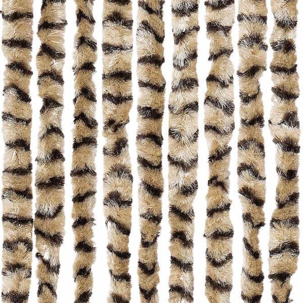 Insektenschutz-Vorhang Beige und Braun 56x185 cm Chenille