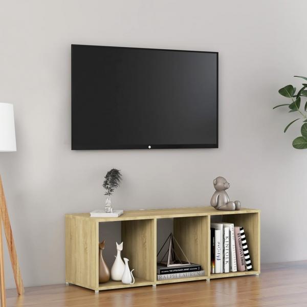 ARDEBO.de - TV-Schrank Sonoma-Eiche 107x35x37 cm Holzwerkstoff