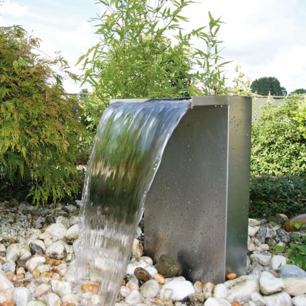 ARDEBO.de - Ubbink Wasserfall LED Set Venezia Edelstahl 1312088