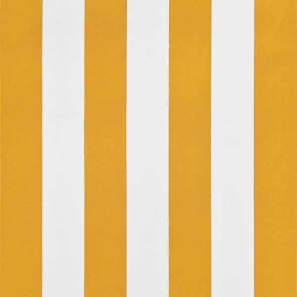 Einziehbare Markise 200×150 cm Gelb und Weiß