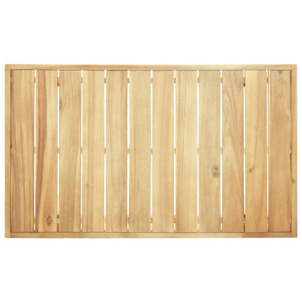4-tlg. Garten-Lounge-Set mit Kissen Grau Massivholz Akazie