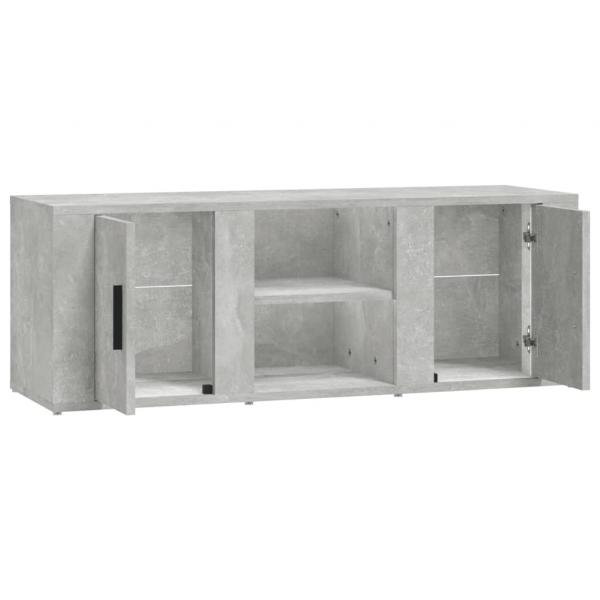 TV-Schrank Betongrau 100x31,5x35 cm Holzwerkstoff
