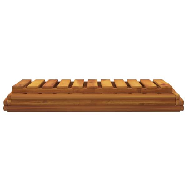 Klappregal 3 Böden Braun 70x31x63 cm Massivholz Akazie