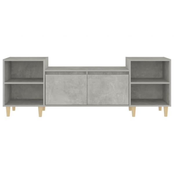 TV-Schrank Betongrau 160x35x55 cm Holzwerkstoff