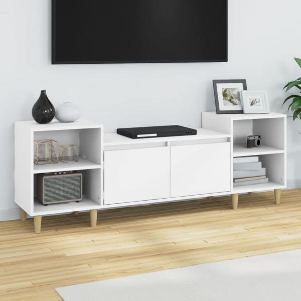 ARDEBO.de - TV-Schrank Weiß 160x35x55 cm Holzwerkstoff