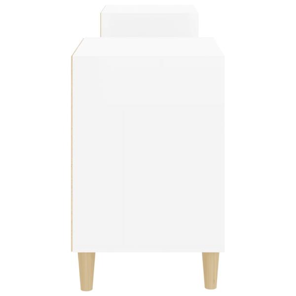TV-Schrank Hochglanz-Weiß 160x35x55 cm Holzwerkstoff