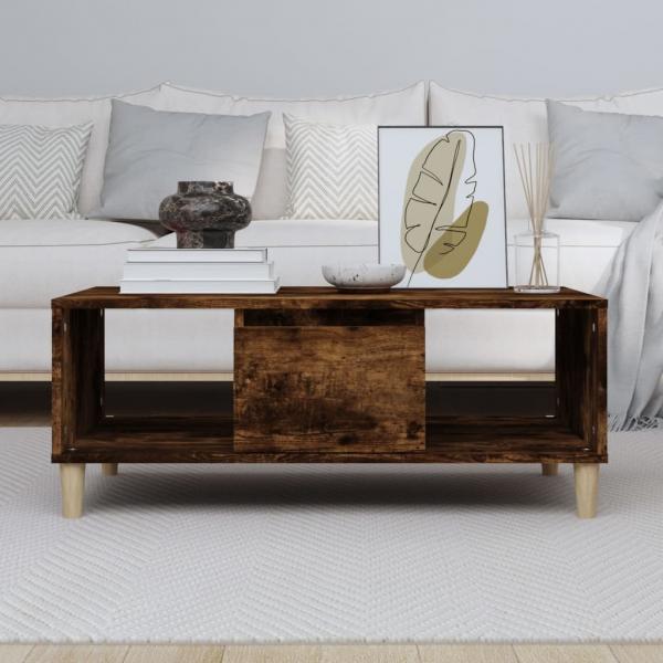 Couchtisch Räuchereiche 90x50x36,5 cm Holzwerkstoff