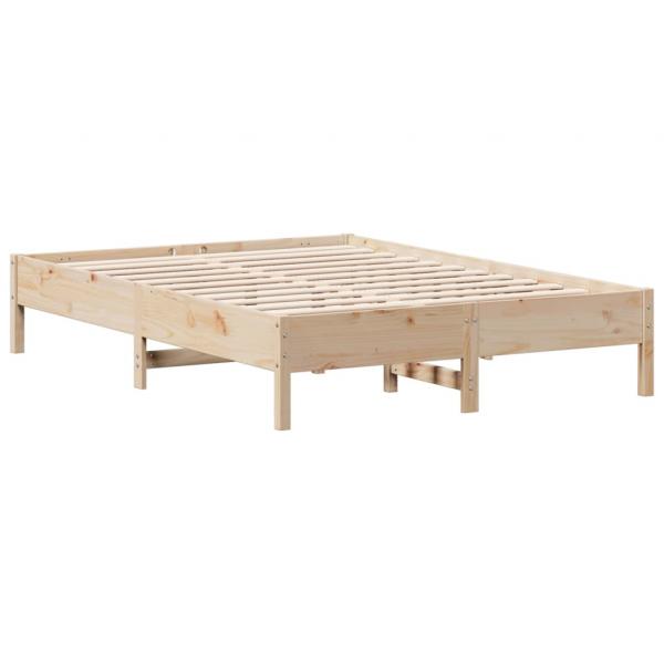Massivholzbett ohne Matratze 150x200 cm Kiefernholz