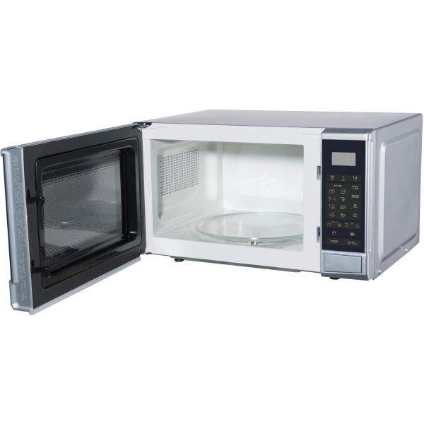 Sharp R270S Mikrowelle 20l Garraum, 800 Watt, Drehteller , LCD-Display, 10 Leistungsstufen, 8 Automatikprogramme, silber
