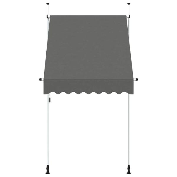 Einziehbare Markise Handbetrieben 150 cm Anthrazit