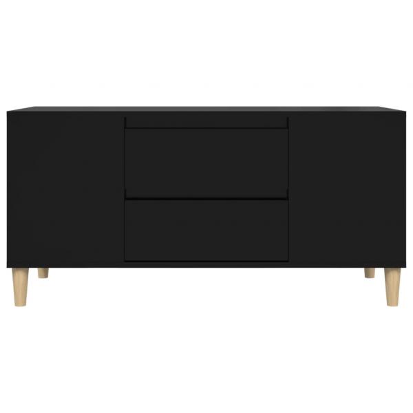 TV-Schrank Schwarz 102x44,5x50 cm Holzwerkstoff