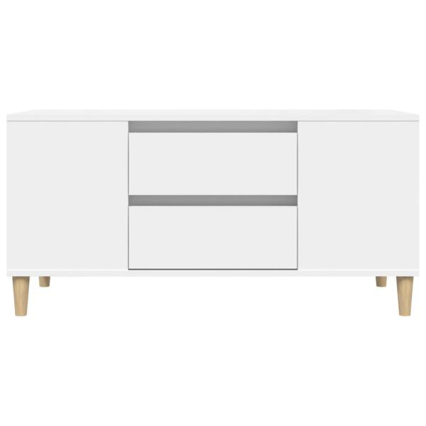 TV-Schrank Weiß 102x44,5x50 cm Holzwerkstoff