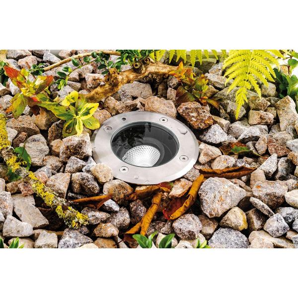 EVN PENTOLA LED Bodeneinbau, rund, IP67, 220-240V, 7W, 3000K, 530lm, EDS / Alu (PC67107002)