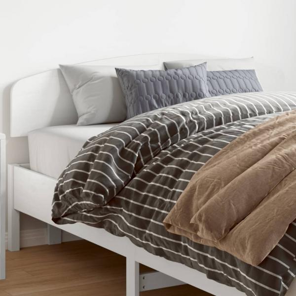 ARDEBO.de - Kopfteil Weiß 150 cm Massivholz Kiefer