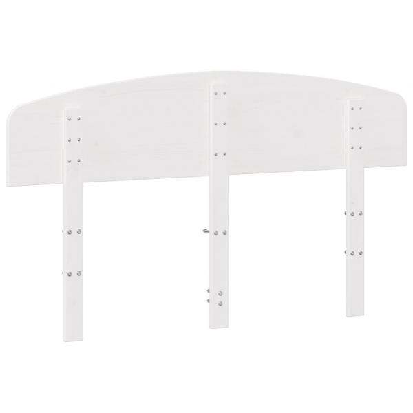 Kopfteil Weiß 150 cm Massivholz Kiefer