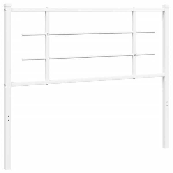 Kopfteil Metall Weiß 107 cm