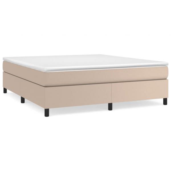 Bettgestell Cappuccino-Braun 160x200 cm Kunstleder
