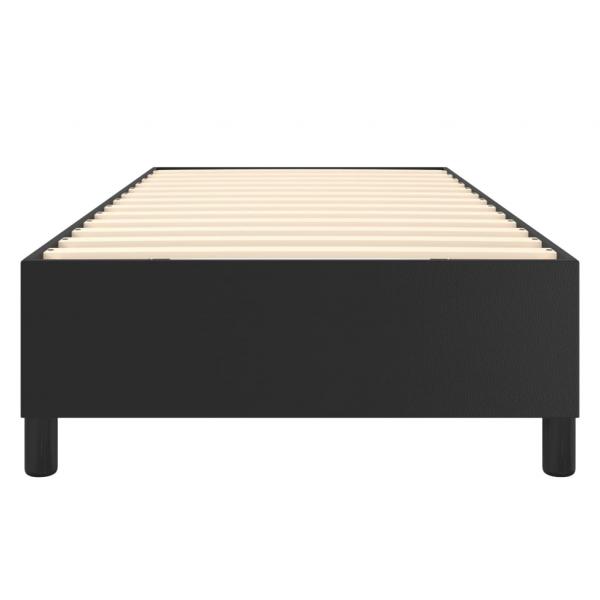 Bettgestell Schwarz 90x190 cm Kunstleder