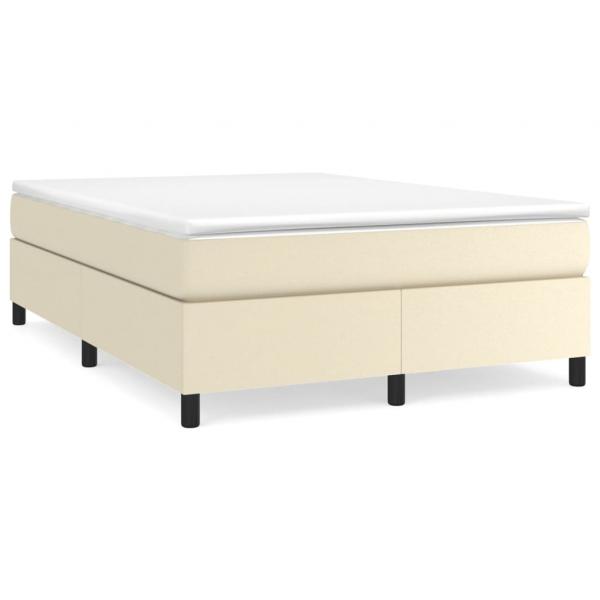 Bettgestell Creme 140x200 cm Kunstleder