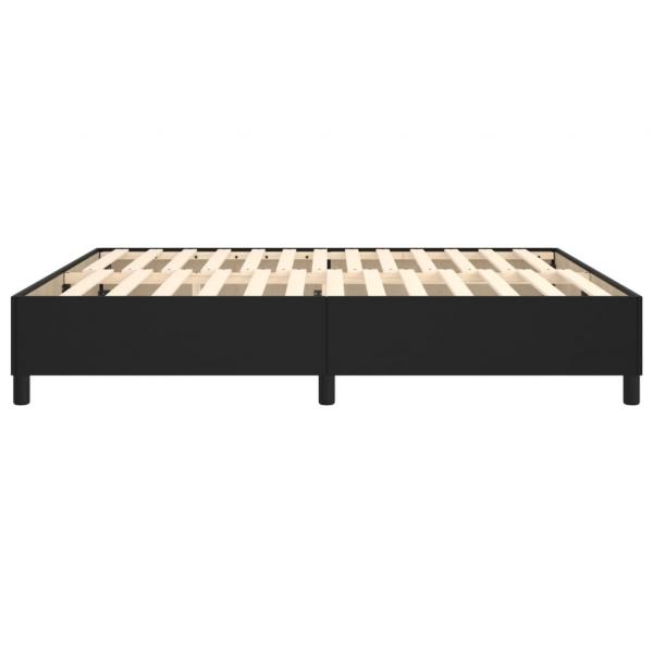 Bettgestell Schwarz 160x200 cm Kunstleder
