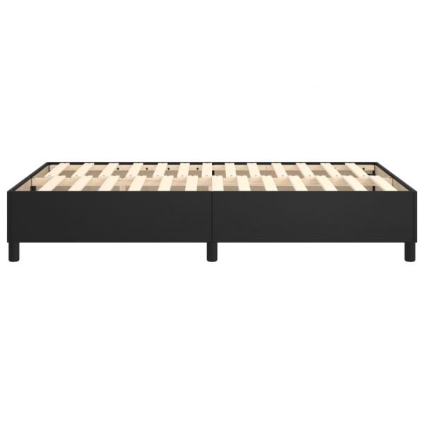 Bettgestell Schwarz 120x200 cm Kunstleder
