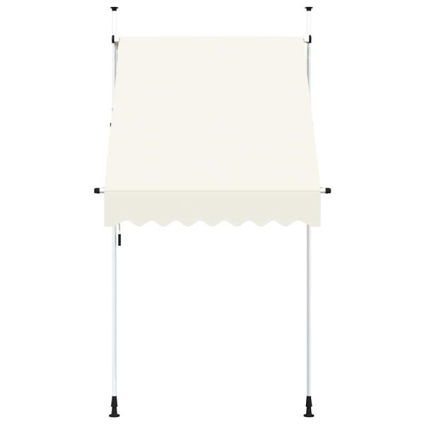 Einziehbare Markise Handbetrieben 150 cm Cremeweiß