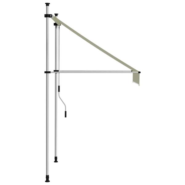 Einziehbare Markise Handbetrieben 100 cm Creme