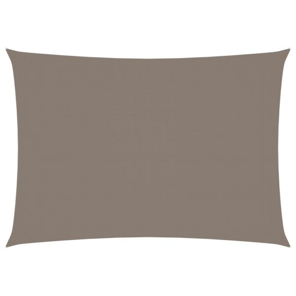 Sonnensegel Oxford-Gewebe Rechteckig 3x4 m Taupe