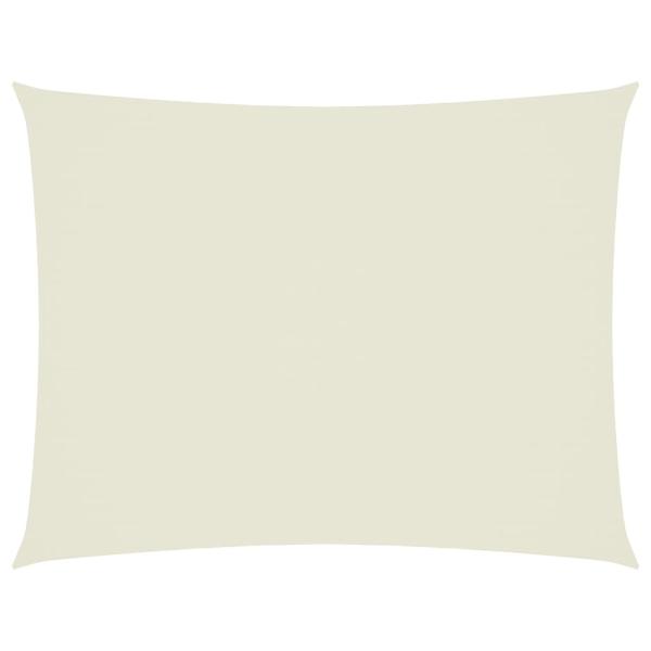 Sonnensegel Oxford-Gewebe Rechteckig 6x8 m Creme