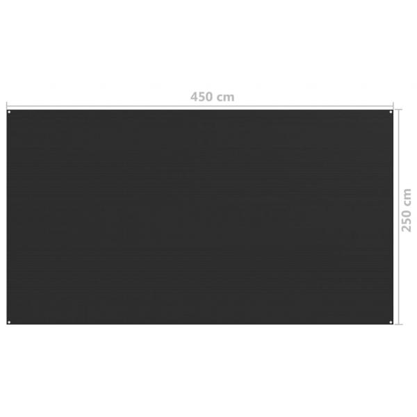 Zeltteppich 250x450 cm Anthrazit