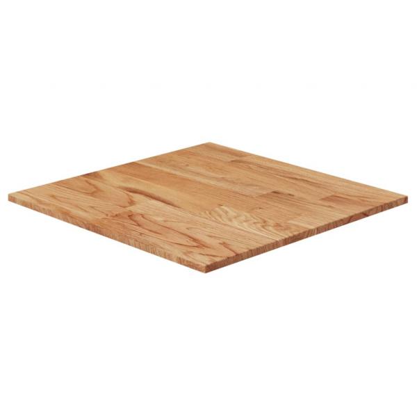 ARDEBO.de - Tischplatte Quadratisch Hellbraun 50x50x1,5cm Behandelte Eiche