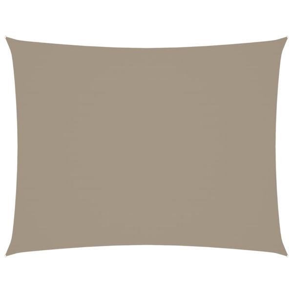 Sonnensegel Oxford-Gewebe Rechteckig 3x6 m Taupe