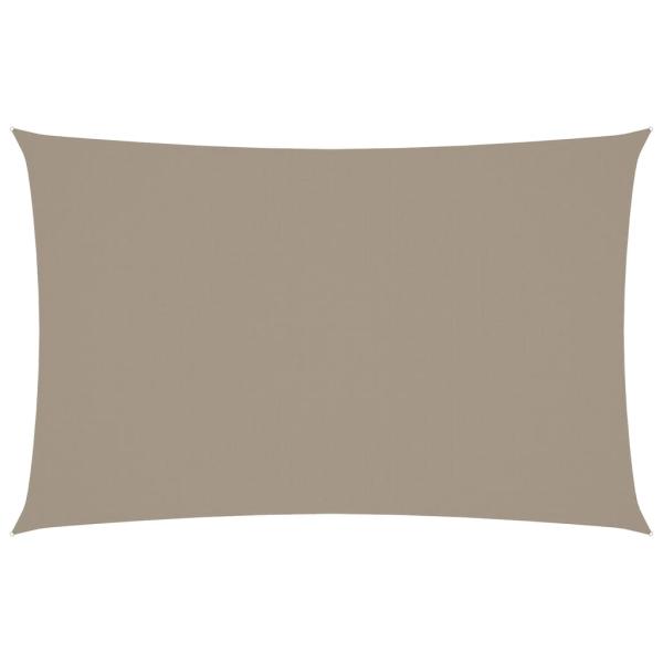 Sonnensegel Oxford-Gewebe Rechteckig 4x7 m Taupe