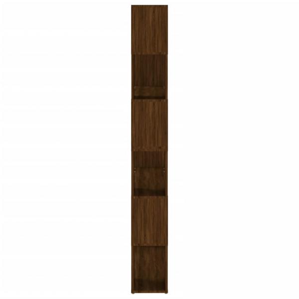 Bücherregal/Raumteiler Braun Eichen-Optik 100x24x188 cm