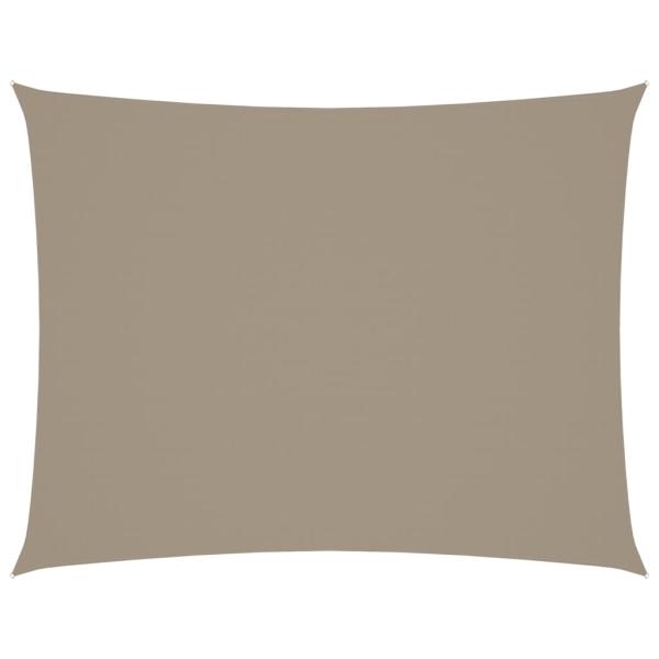 Sonnensegel Oxford-Gewebe Rechteckig 4x5 m Taupe