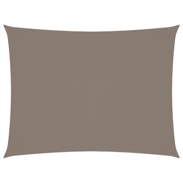 Sonnensegel Oxford-Gewebe Rechteckig 6x8 m Taupe