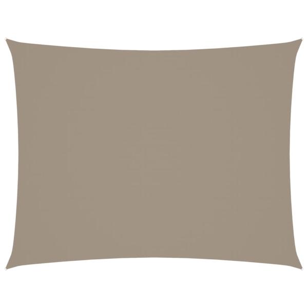 Sonnensegel Oxford-Gewebe Rechteckig 6x8 m Taupe