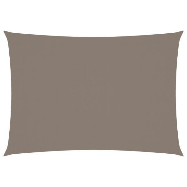 Sonnensegel Oxford-Gewebe Rechteckig 3x5 m Taupe