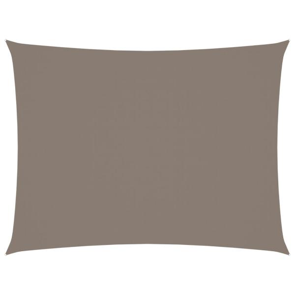 Sonnensegel Oxford-Gewebe Rechteckig 5x6 m Taupe