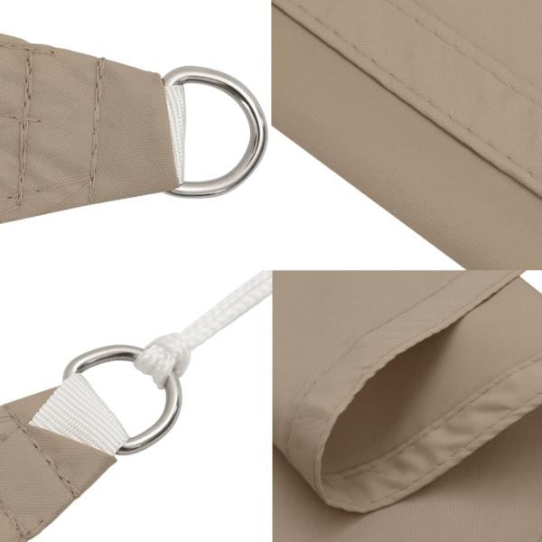 Sonnensegel Oxford-Gewebe Rechteckig 2,5x4,5 m Taupe