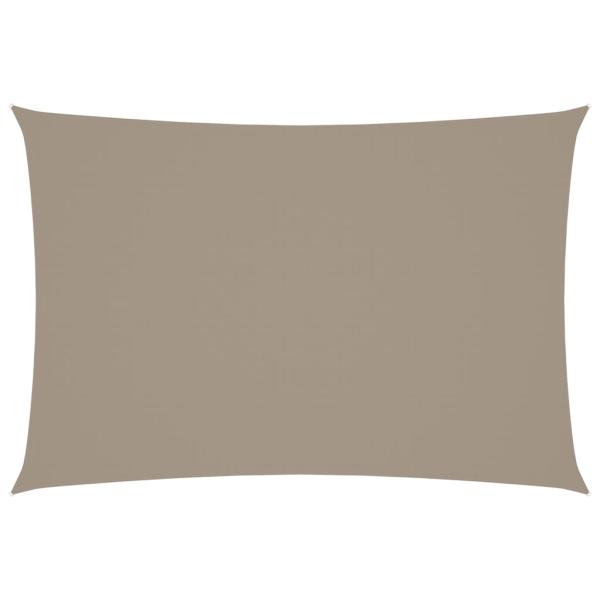Sonnensegel Oxford-Gewebe Rechteckig 2,5x4,5 m Taupe