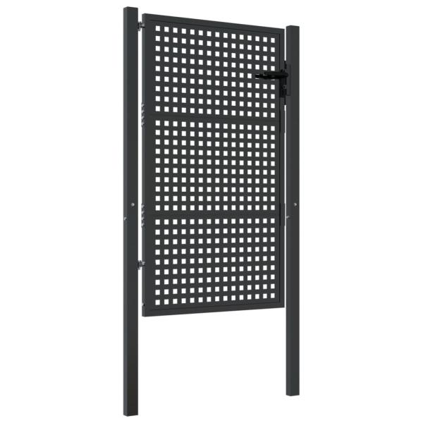 Gartentor Anthrazit 100x150 cm Stahl