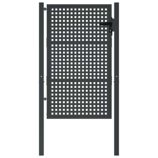 Gartentor Anthrazit 100x150 cm Stahl